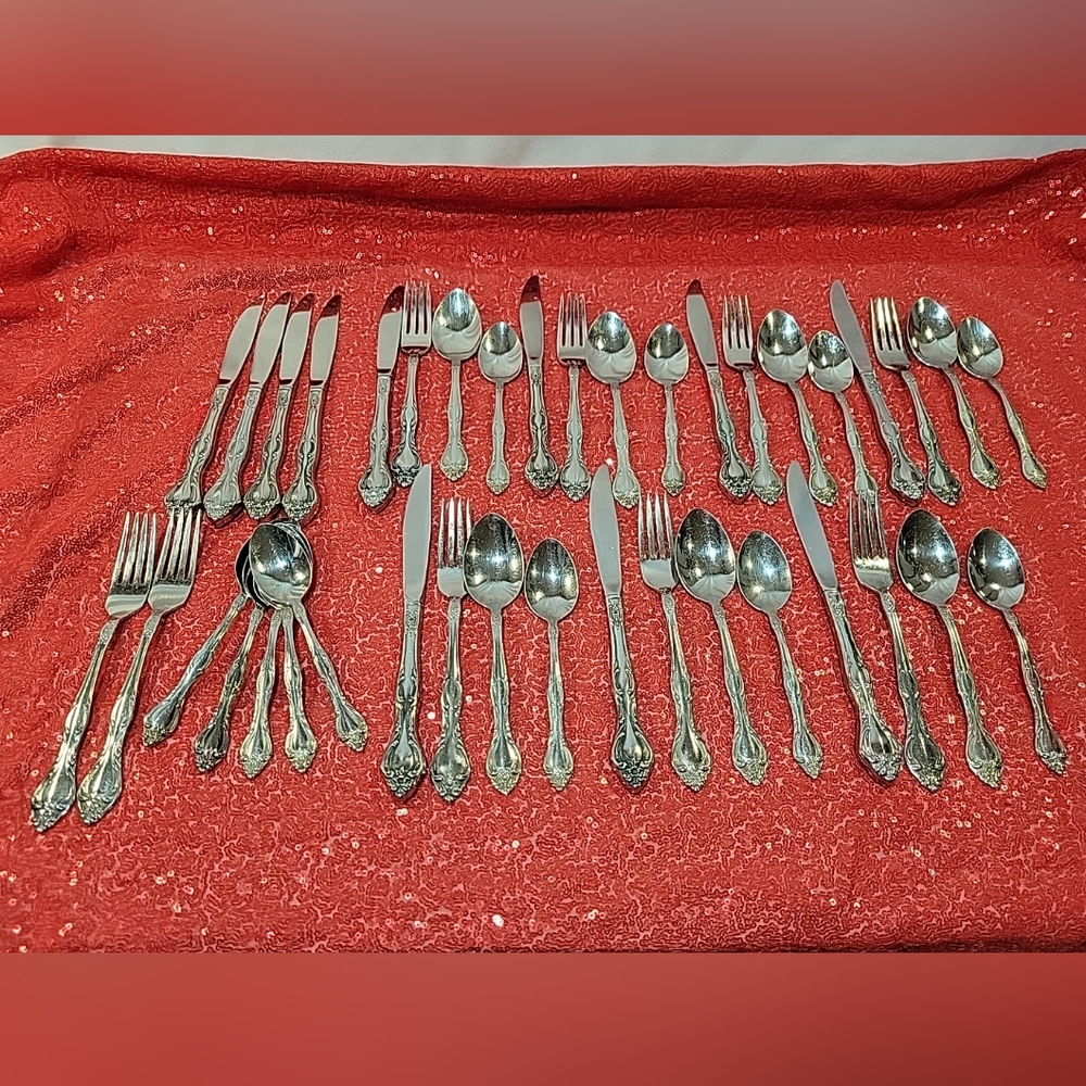 Royal Baroque Flatware Set By Imperial International.